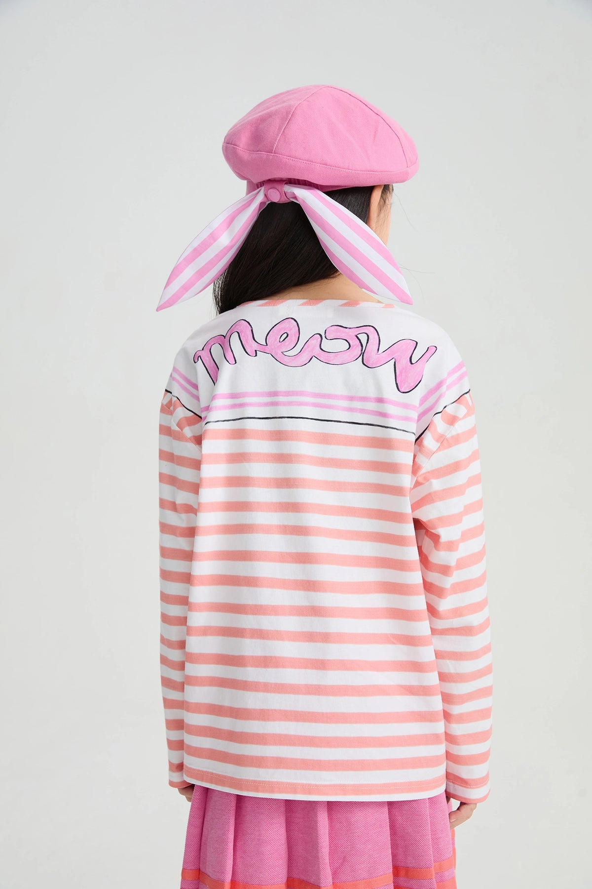 Poco Blush Magic Cape Striped Long Sleeve T-Shirt