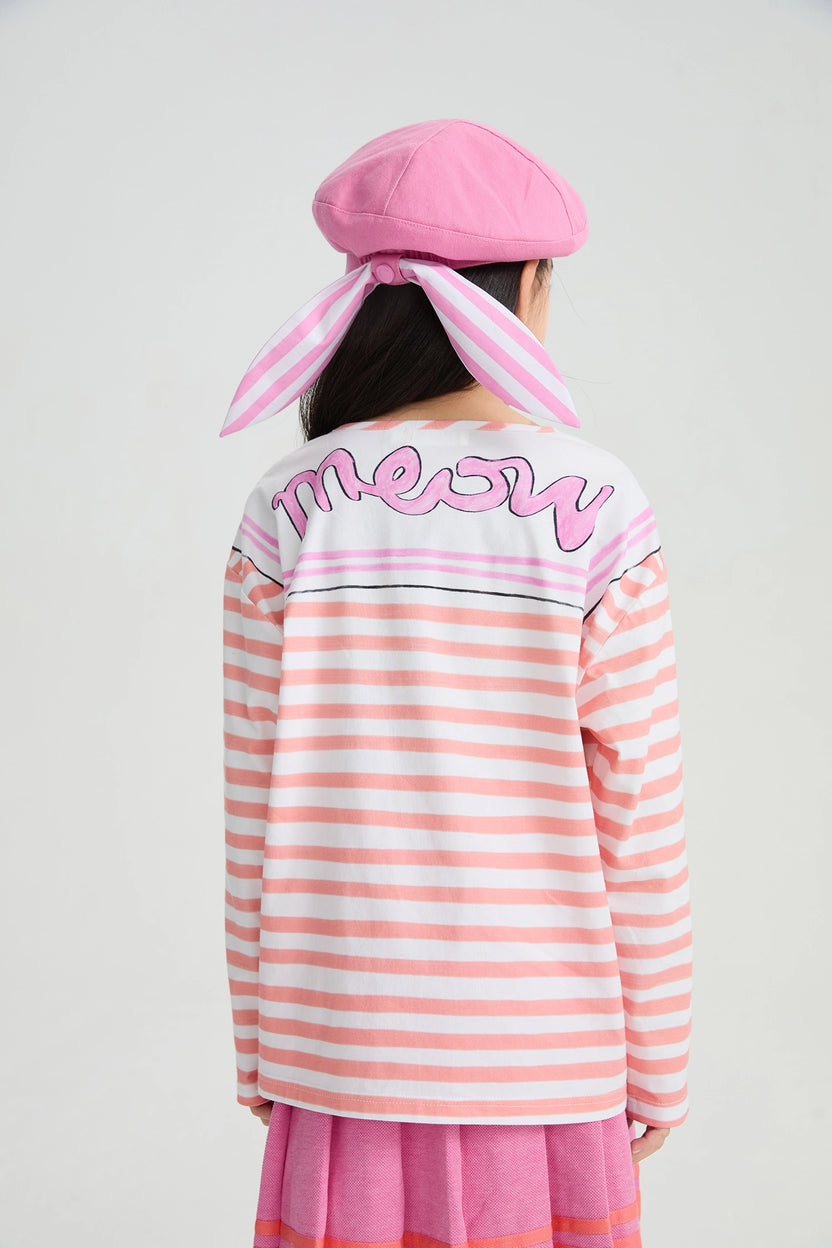Magic Cape Striped Long Sleeve T-Shirt by Poco Blush, image 16