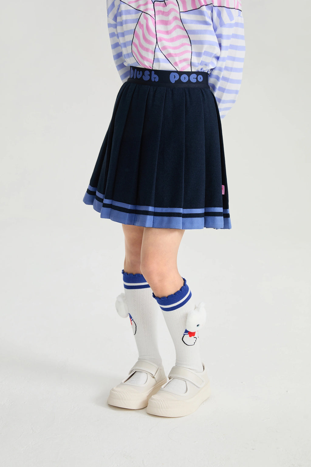 Poco Blush Sailor Pleated Skort