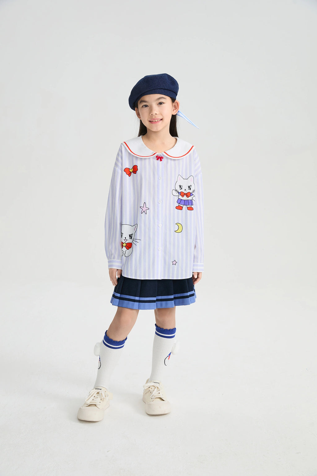 Poco Blush Sailor Pleated Skort