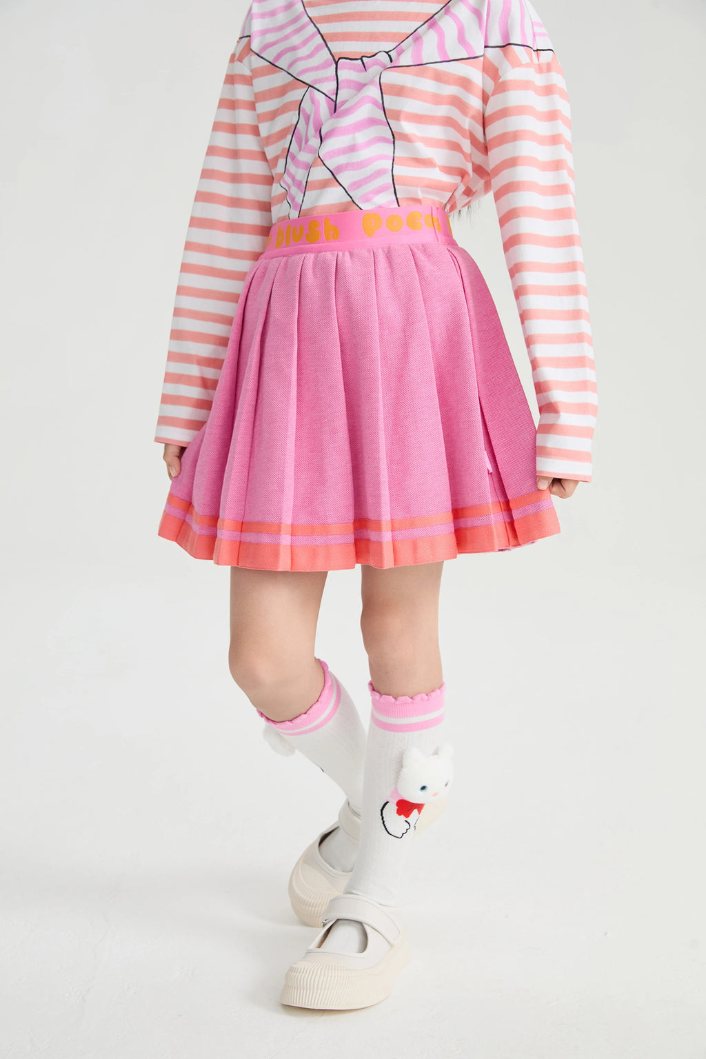 Poco Blush Sailor Pleated Skort