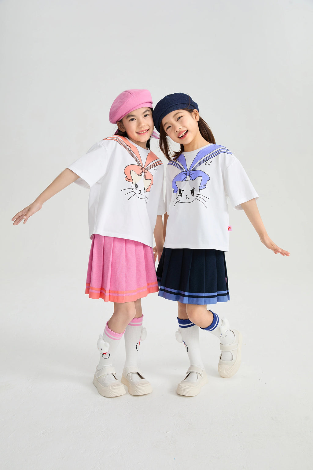 Poco Blush Sailor Pleated Skort