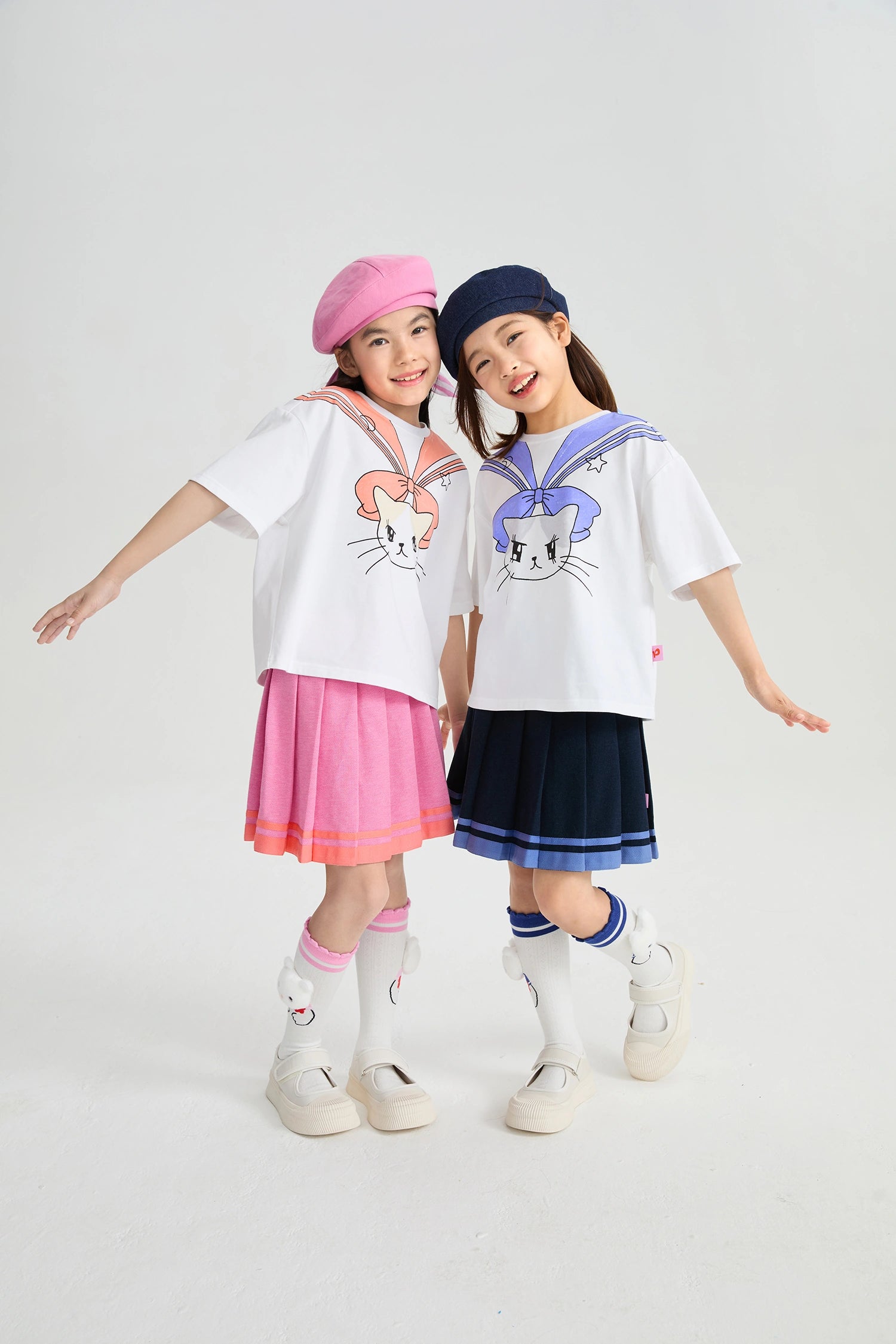 Poco Blush Sailor Pleated Skort