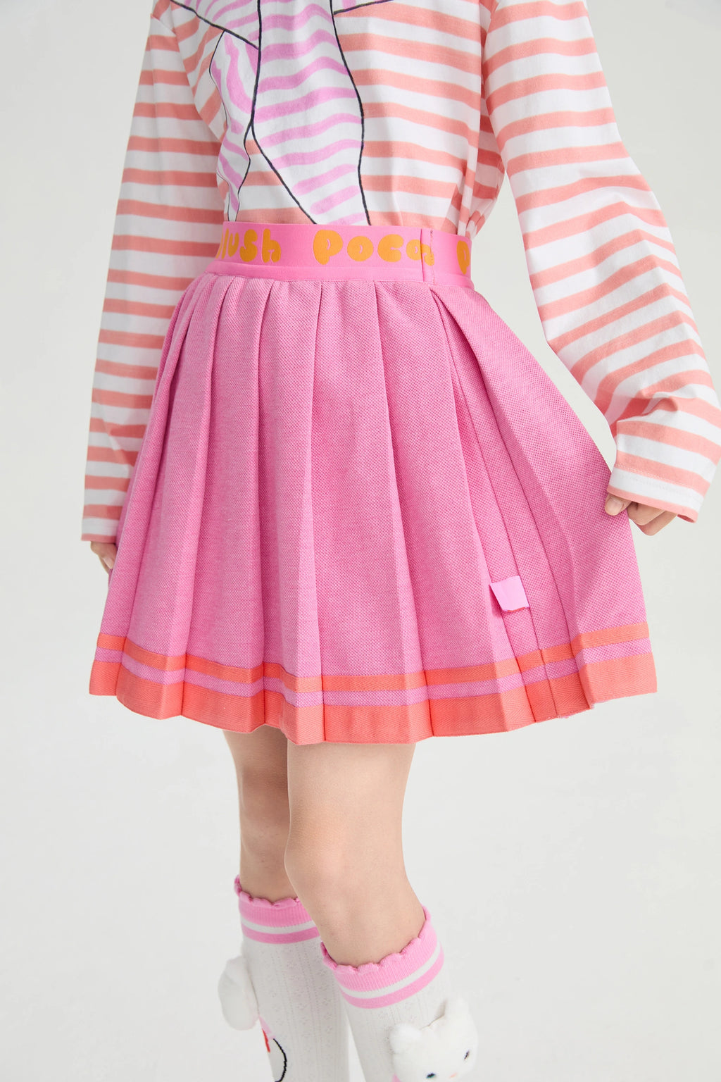 Poco Blush Sailor Pleated Skort