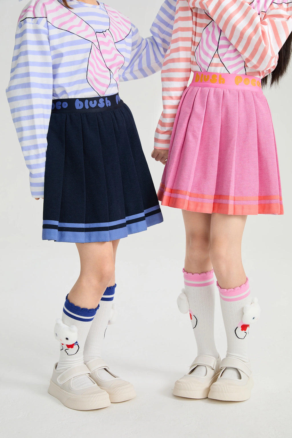 Poco Blush Sailor Pleated Skort