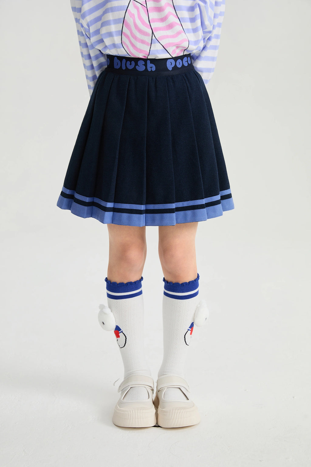 Poco Blush Sailor Pleated Skort