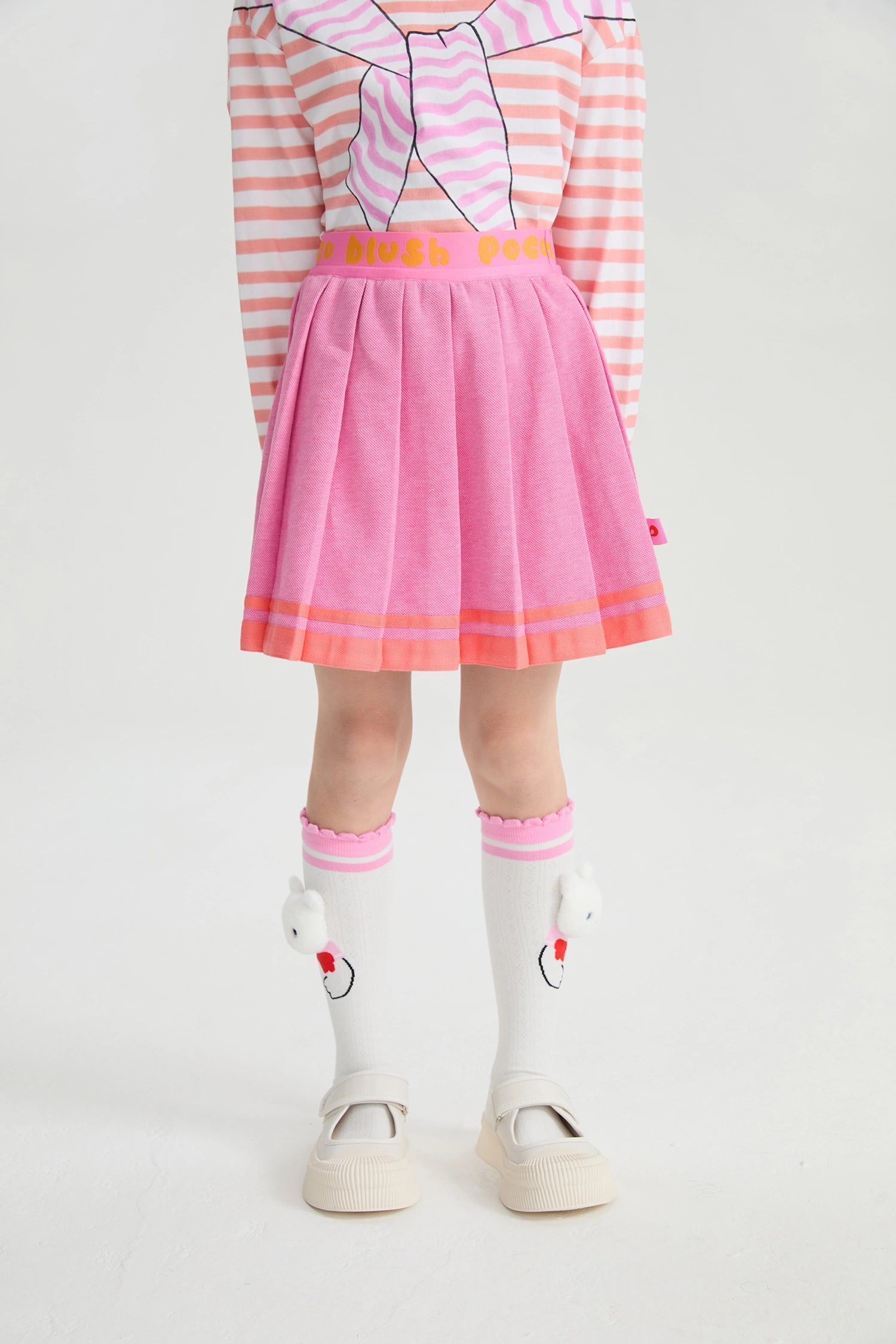 Poco Blush Sailor Pleated Skort