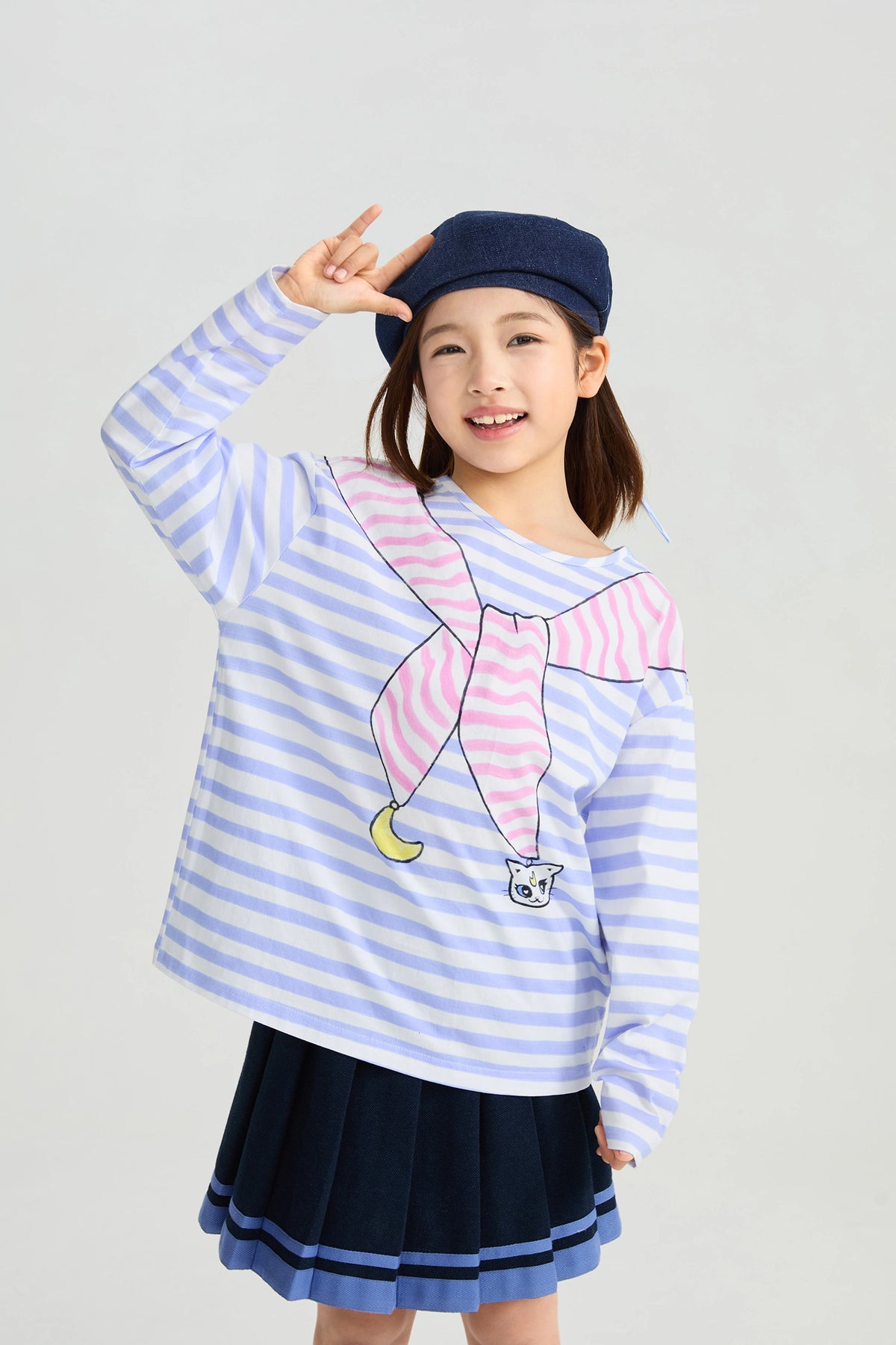 Sailor Pleated Skirt by Poco Blush, image 3