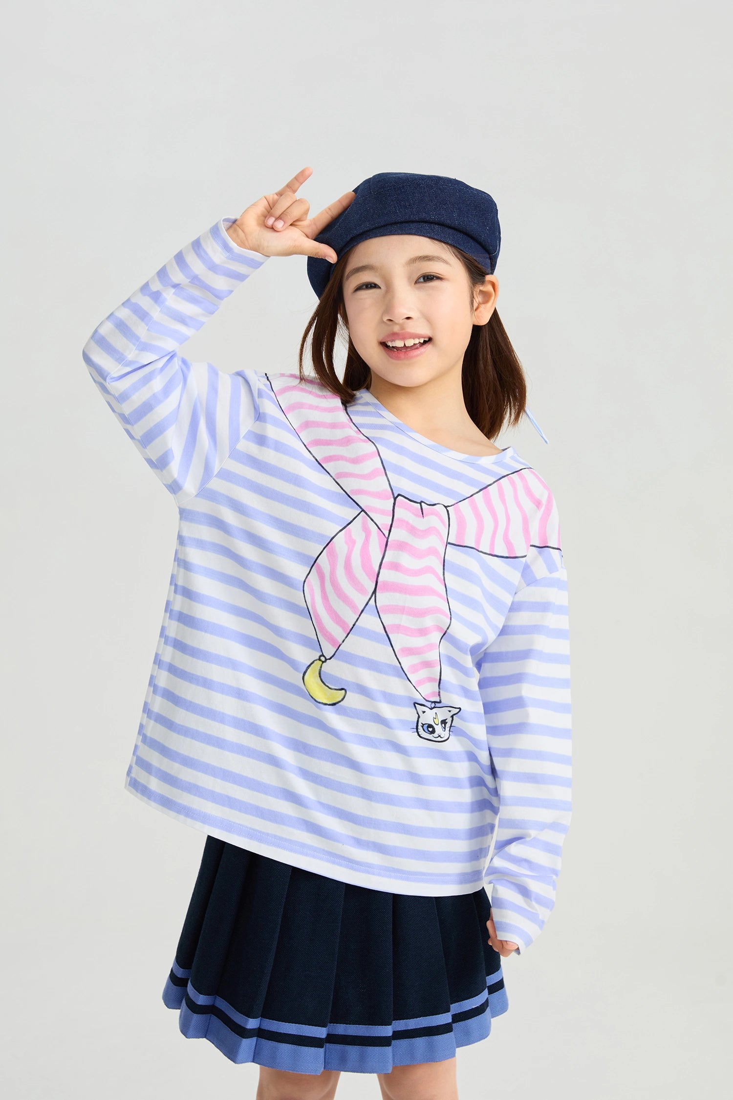 Poco Blush Sailor Pleated Skort