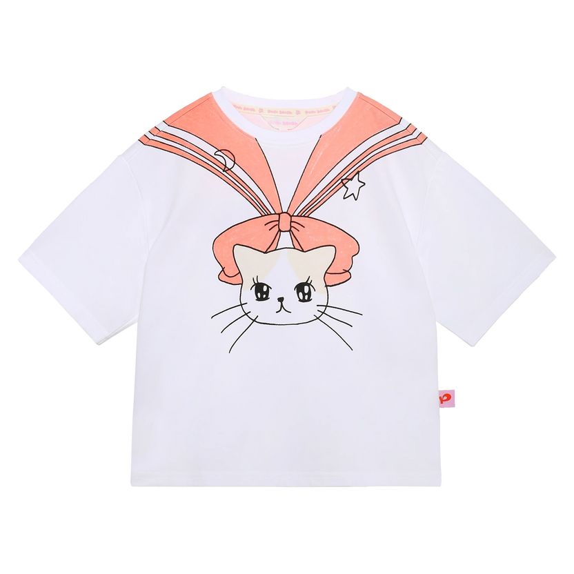 Sailor Kitty Printed T-Shirt by Poco Blush, image 2