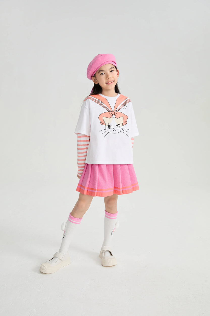 Sailor Kitty Printed T-Shirt by Poco Blush, image 10