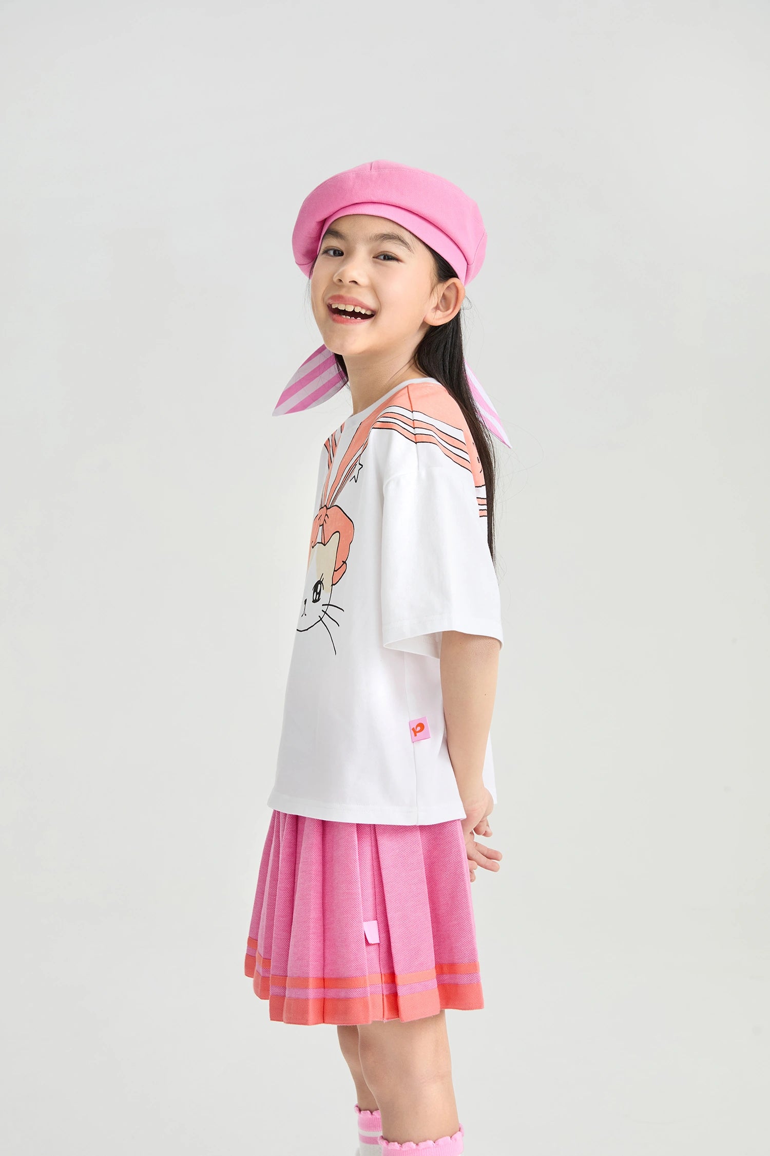 Poco Blush Sailor Kitty Printed T-Shirt