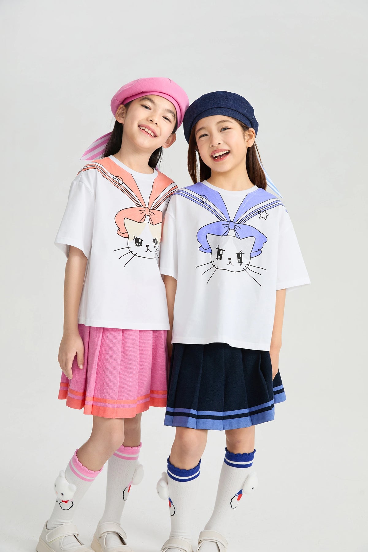 Poco Blush Sailor Kitty Printed T-Shirt