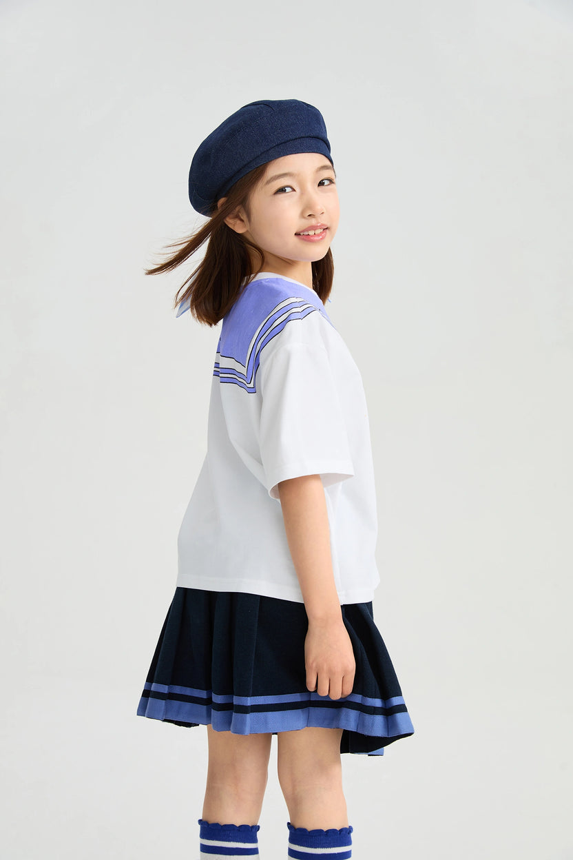 Sailor Kitty Printed T-Shirt by Poco Blush, image 7