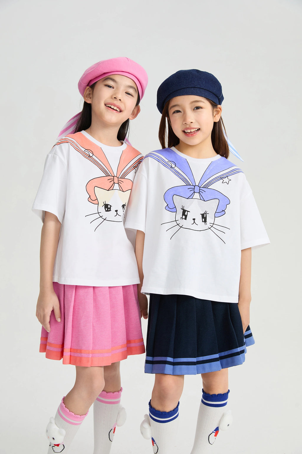Poco Blush Sailor Kitty Printed T-Shirt
