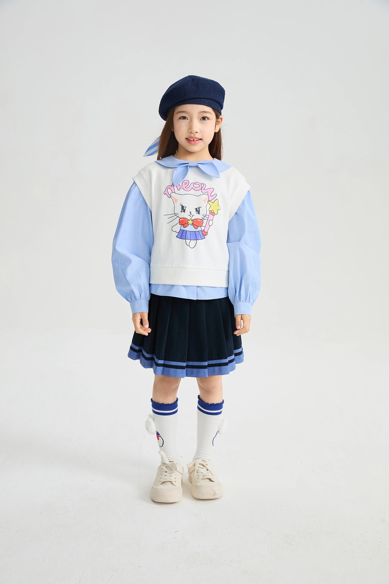 Poco Blush Kitty Power Layered Sweatshirt