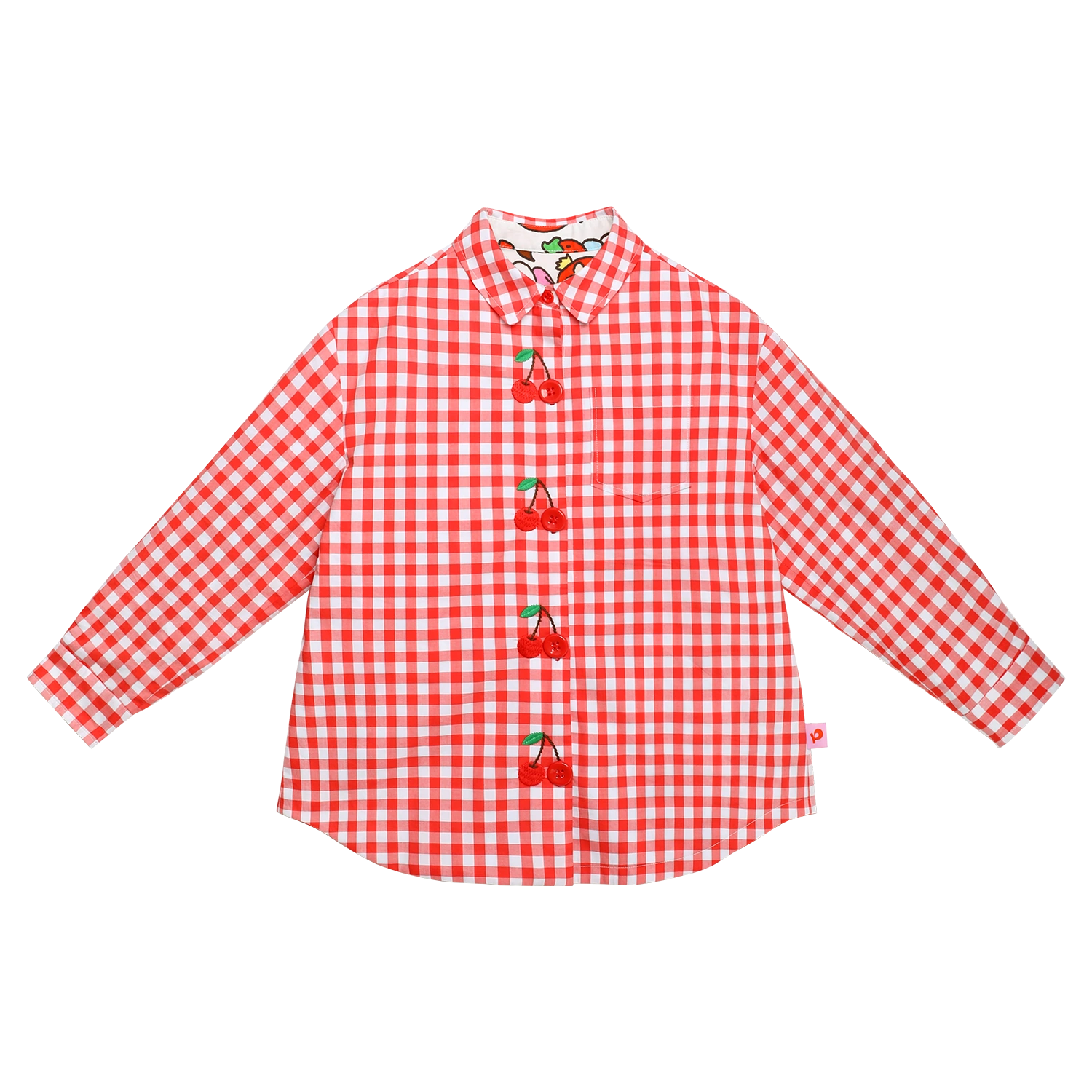 Poco Blush Cherry Check Reversible Jacket