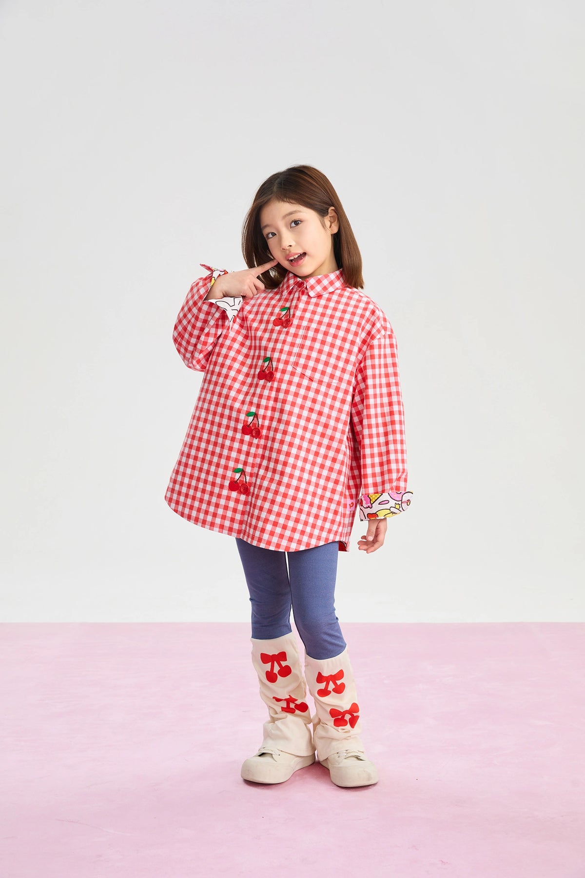 Cherry Check Reversible Jacket by Poco Blush, image 6