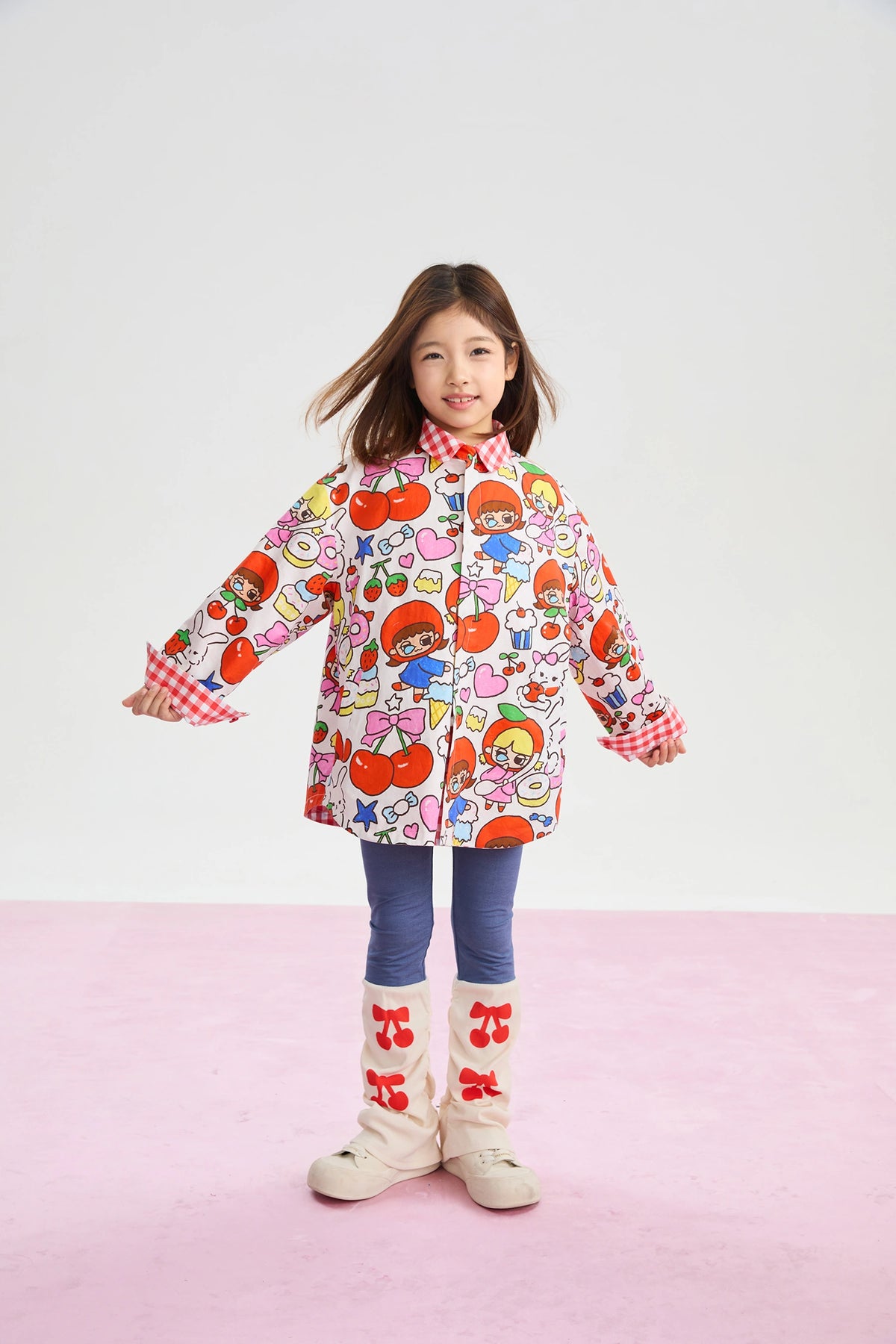 Cherry Check Reversible Jacket by Poco Blush, image 9