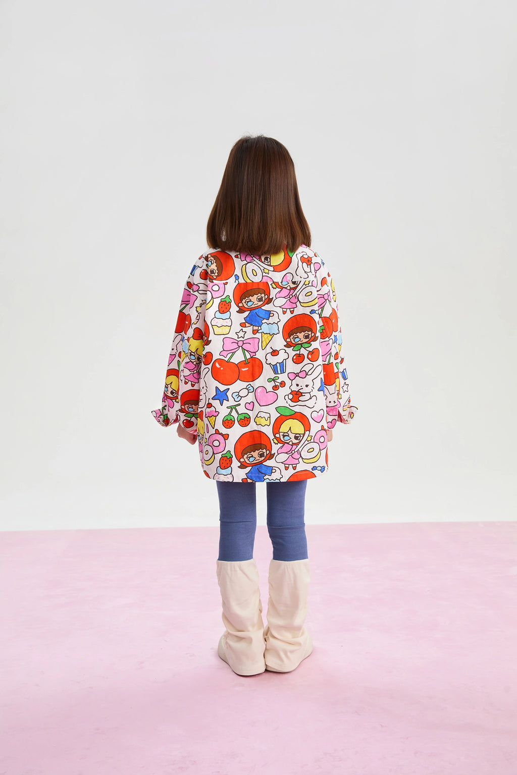 Poco Blush Cherry Check Reversible Jacket