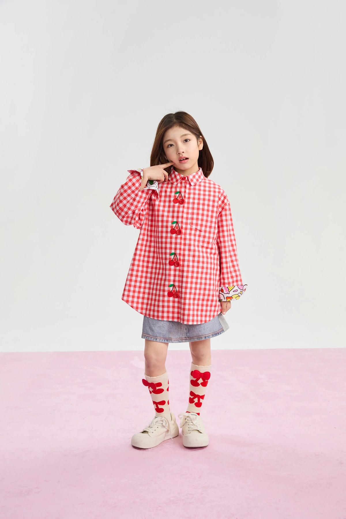 Cherry Check Reversible Jacket by Poco Blush, image 10