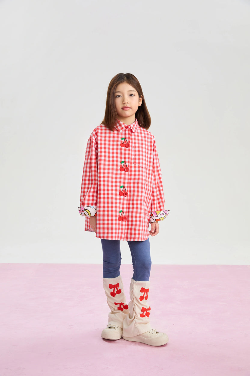 Cherry Check Reversible Jacket by Poco Blush, image 8