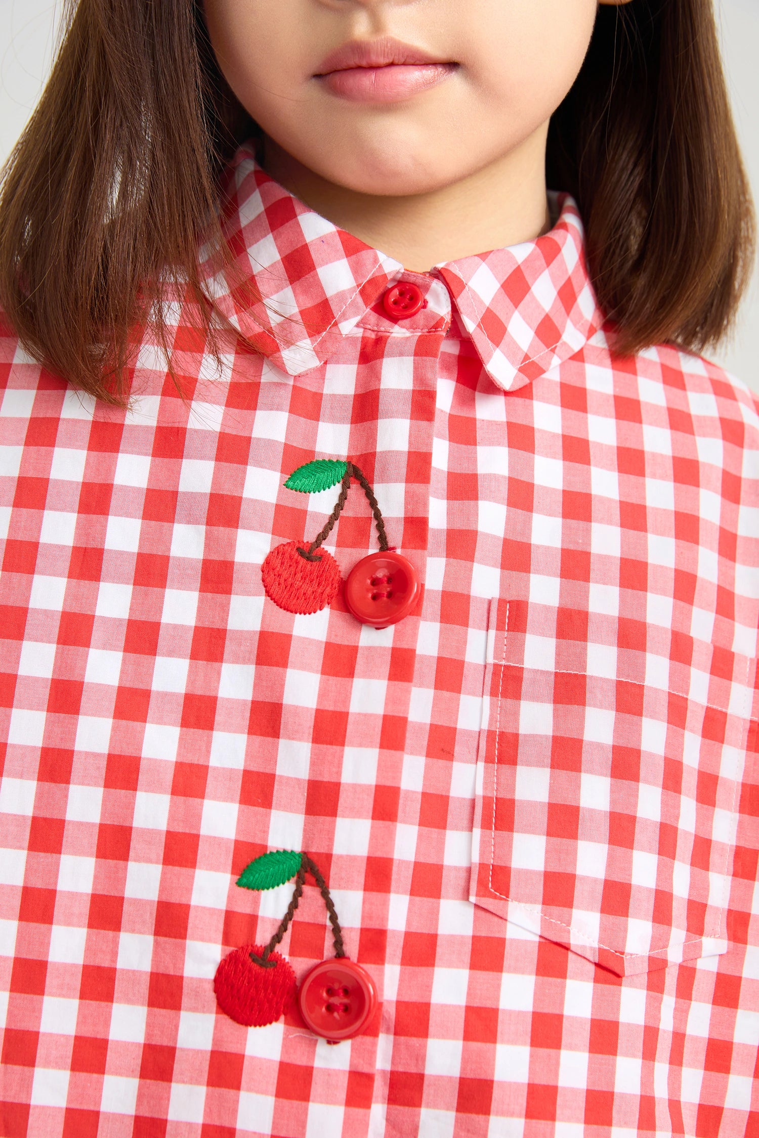 Poco Blush Cherry Check Reversible Jacket