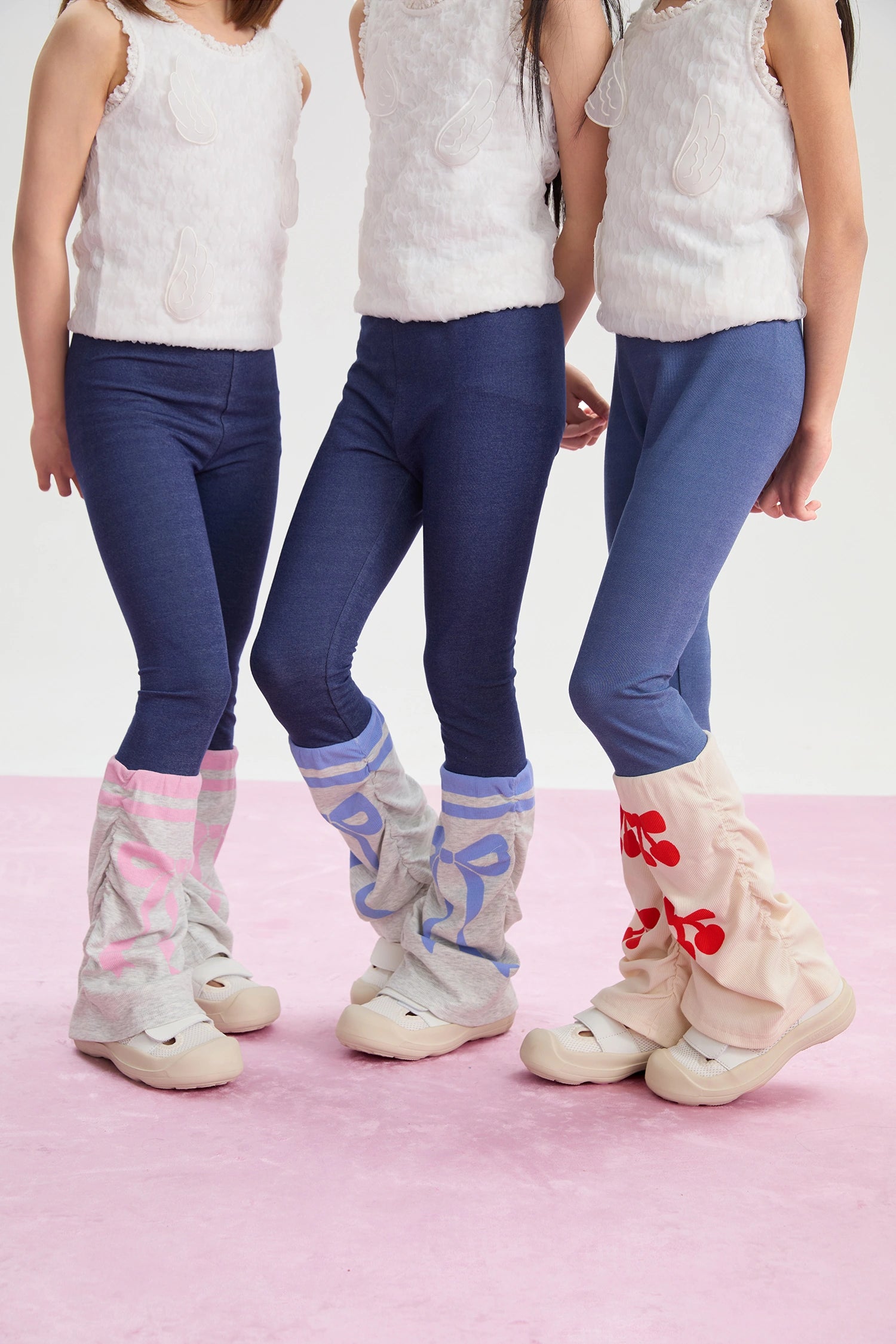 Poco Blush Knit Denim Leggings