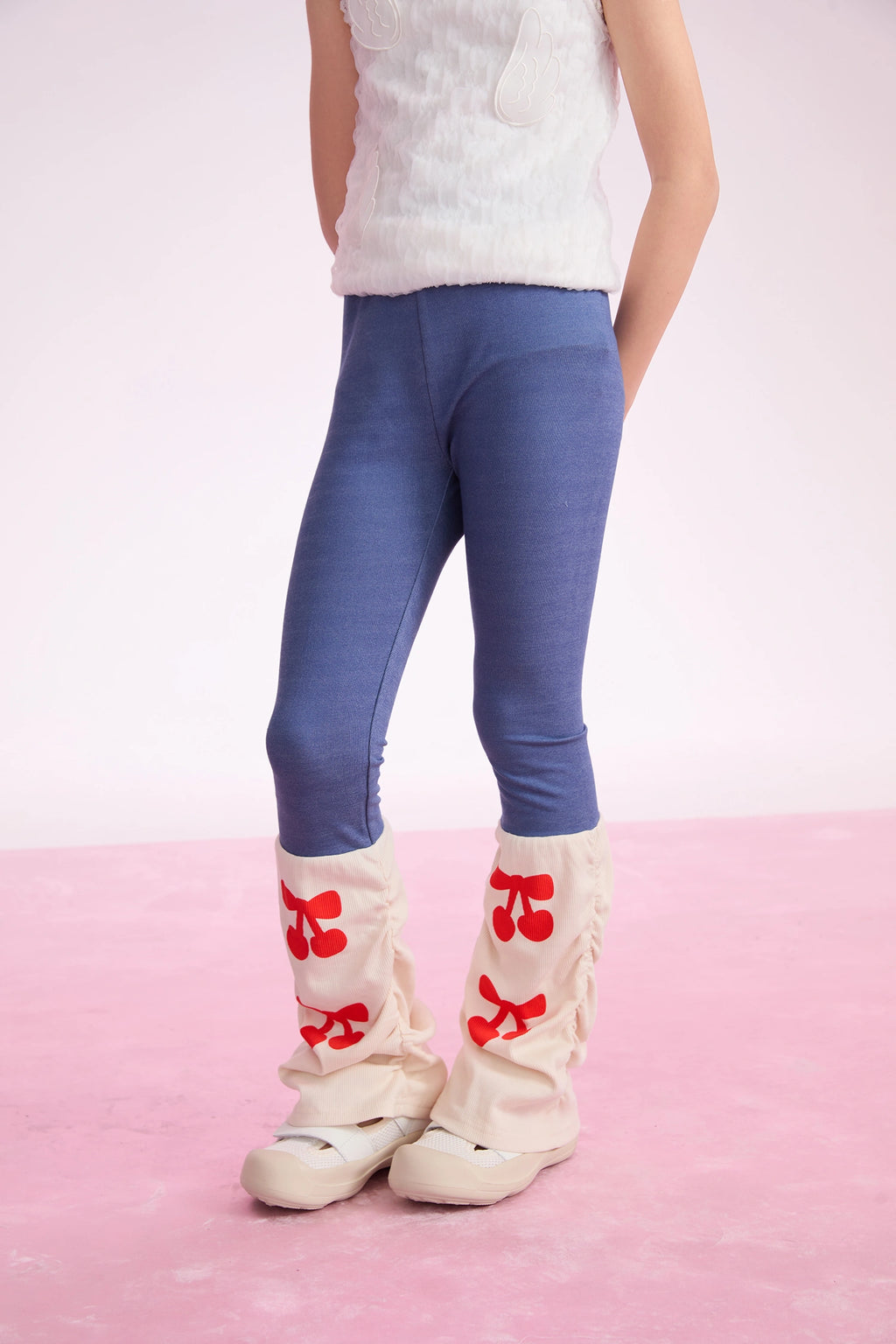 Poco Blush Knit Denim Leggings