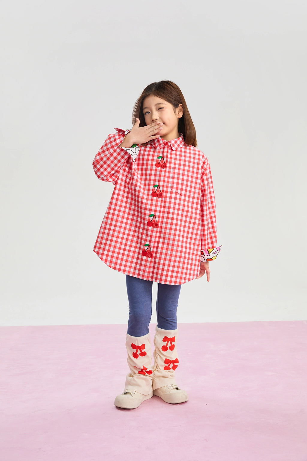 Poco Blush Knit Denim Leggings