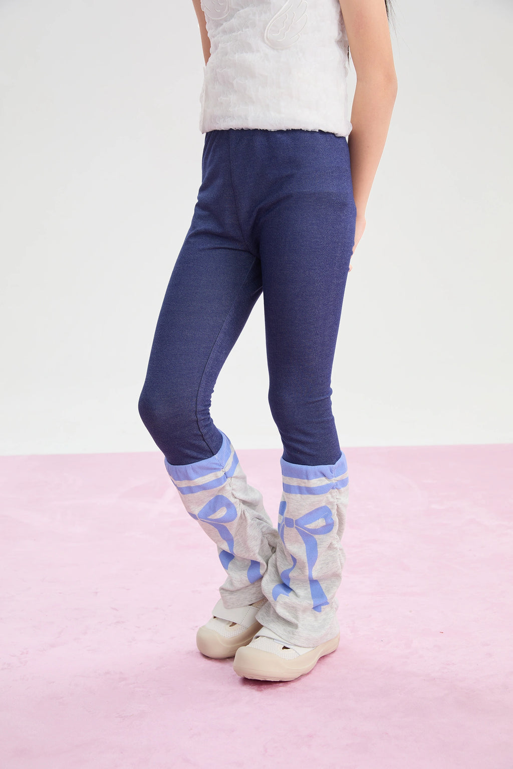 Poco Blush Knit Denim Leggings