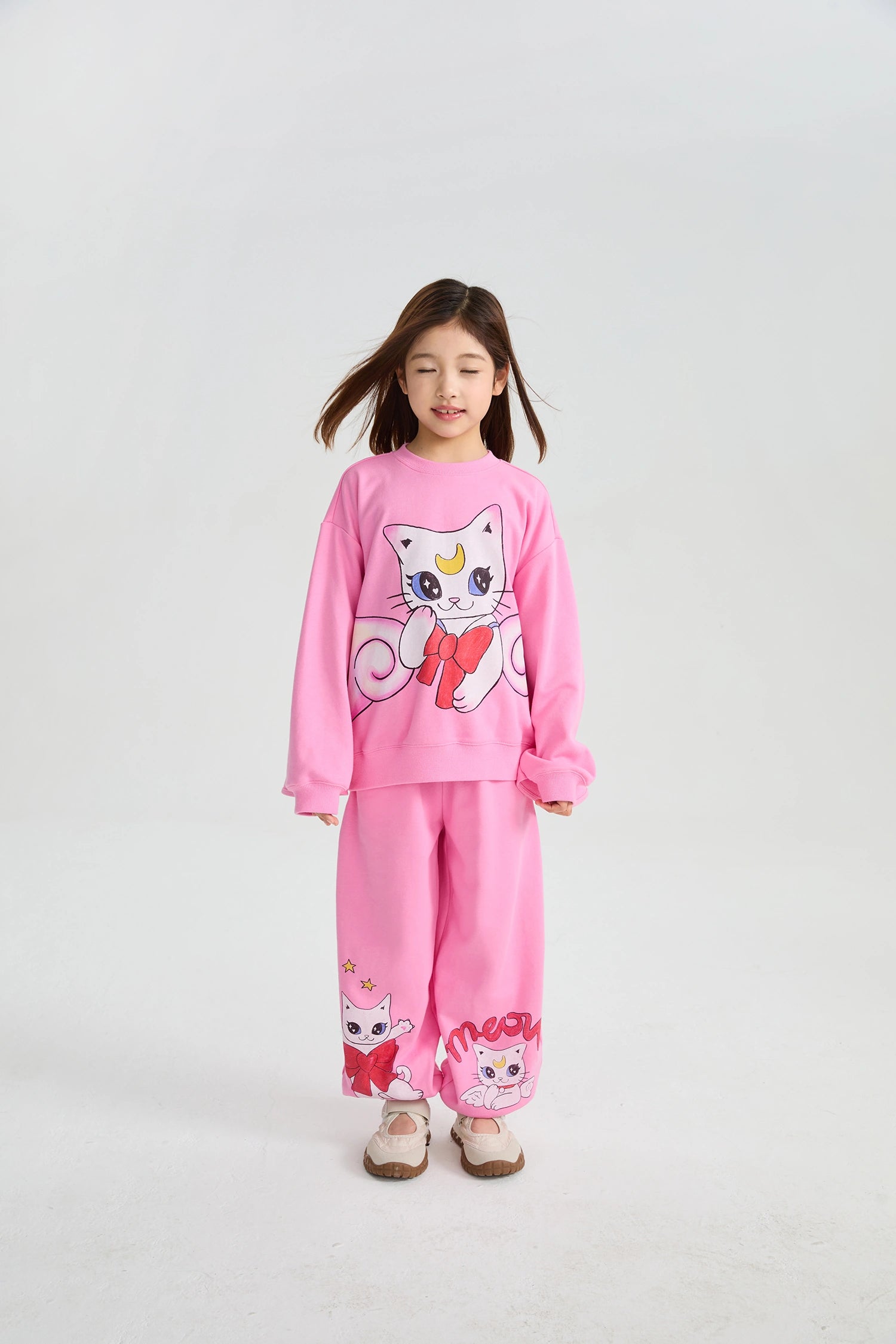 Poco Blush Kitty Warriors Jogger Pants