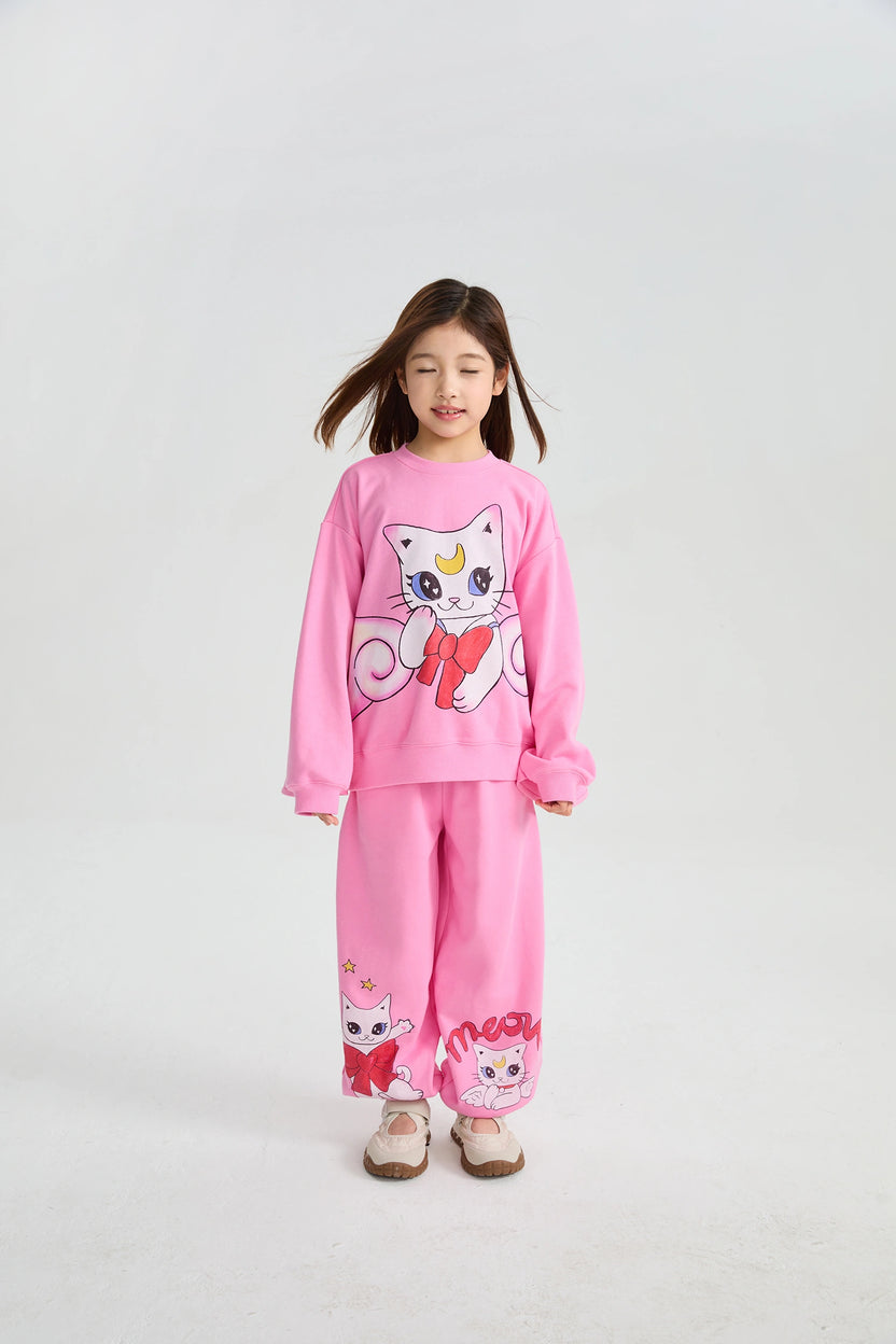 Kitty Warriors Jogger Pants by Poco Blush, image 3