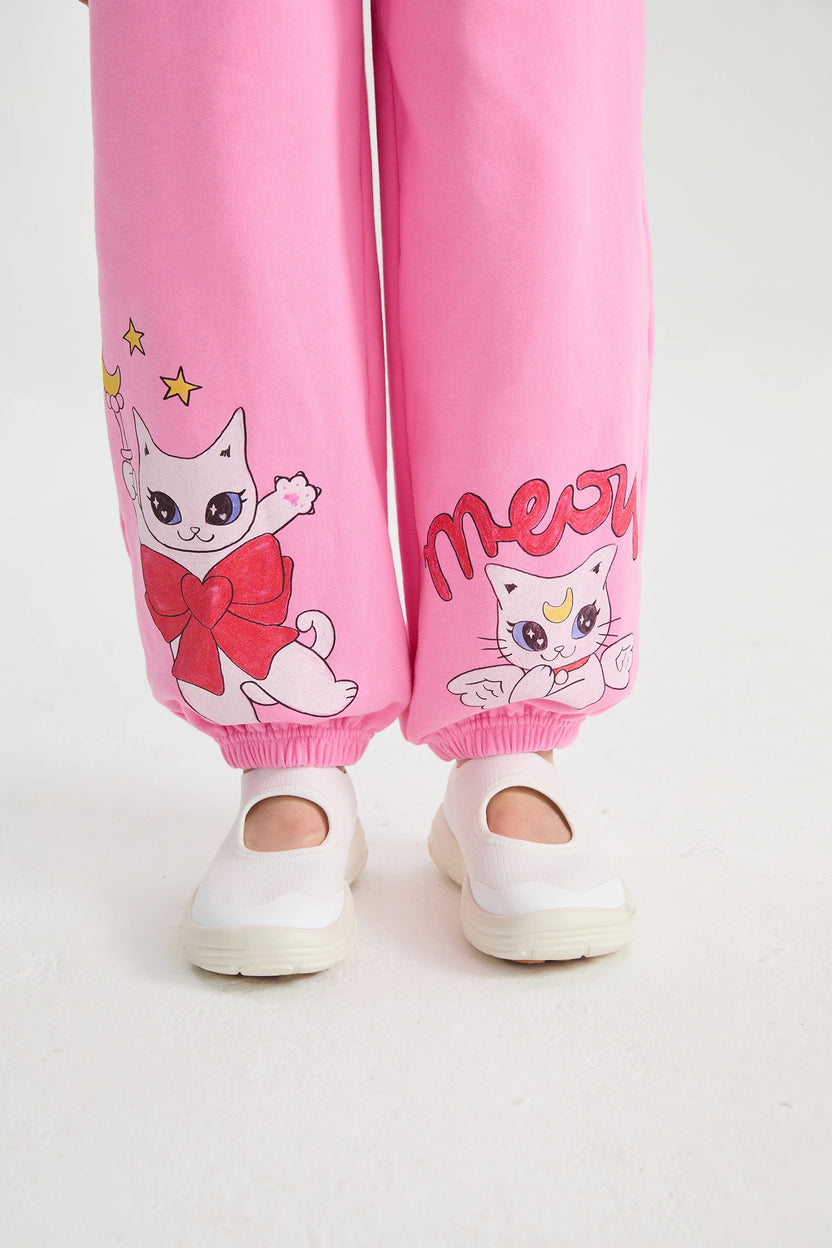Kitty Warriors Jogger Pants by Poco Blush, image 15