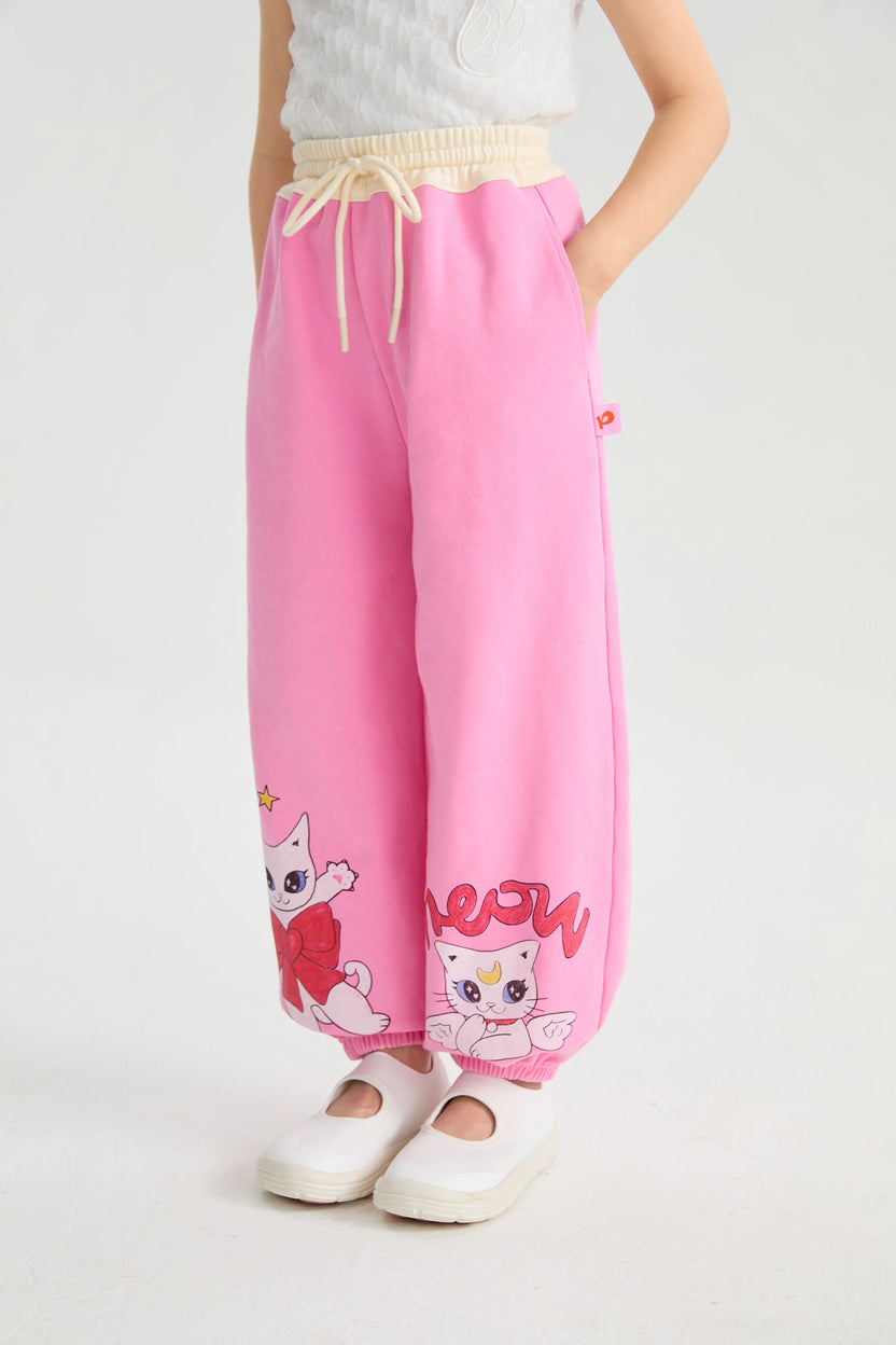 Kitty Warriors Jogger Pants by Poco Blush, image 11