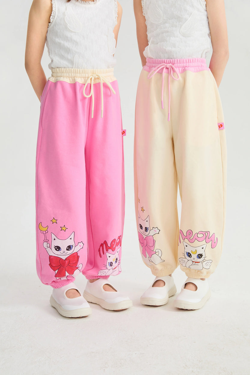 Kitty Warriors Jogger Pants by Poco Blush, image 9