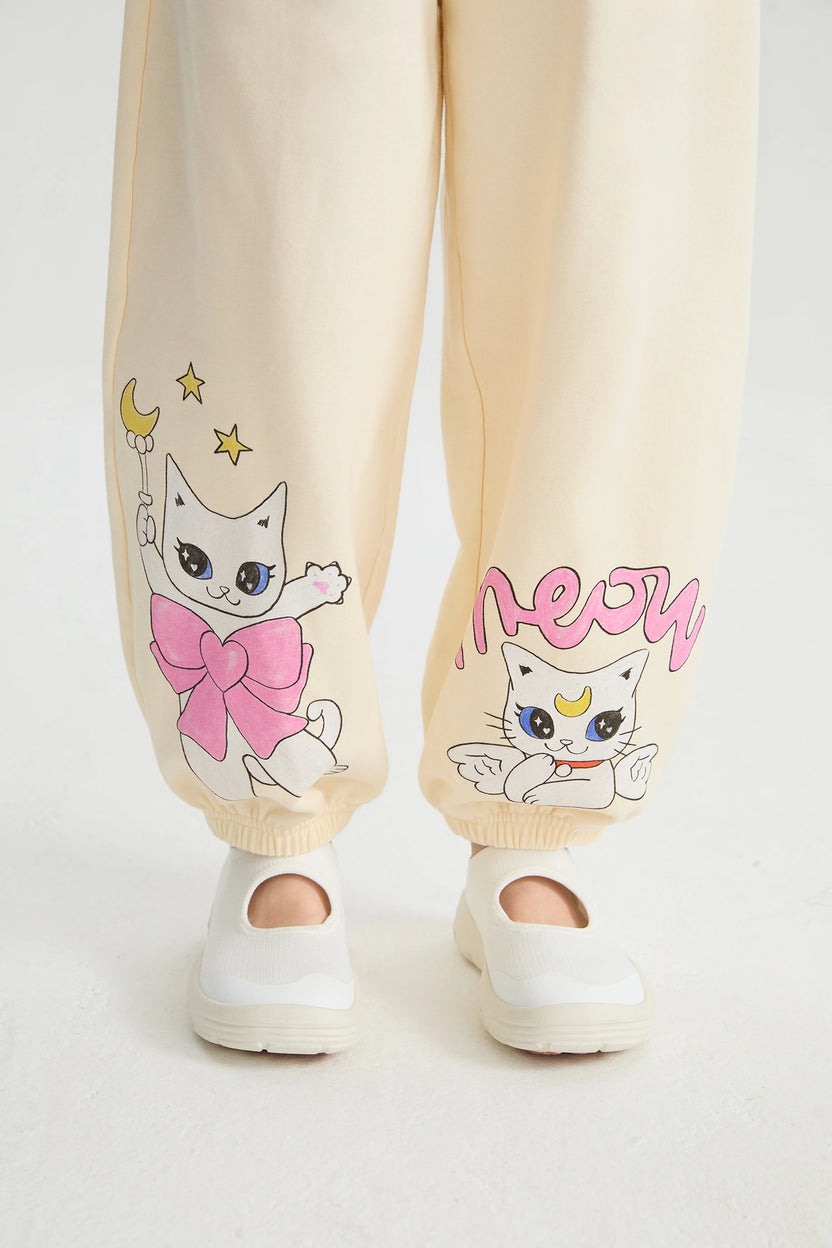 Kitty Warriors Jogger Pants by Poco Blush, image 16
