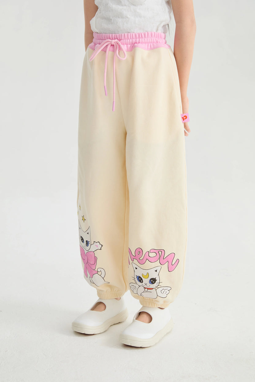 Kitty Warriors Jogger Pants by Poco Blush, image 12
