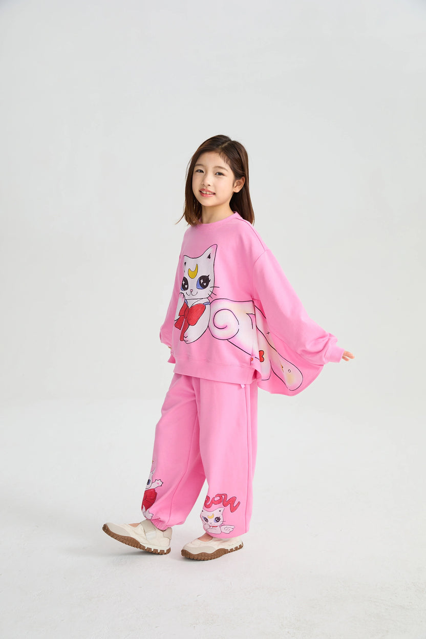 Kitty Warriors Jogger Pants by Poco Blush, image 5