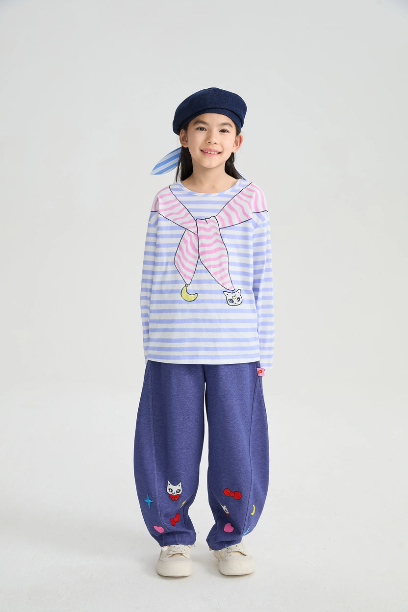Starry Night Denim Joggers by Poco Blush, image 3