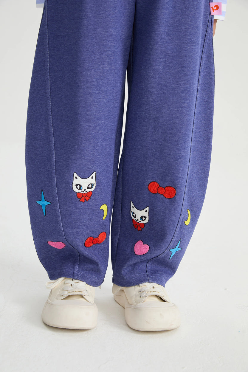 Starry Night Denim Joggers by Poco Blush, image 10