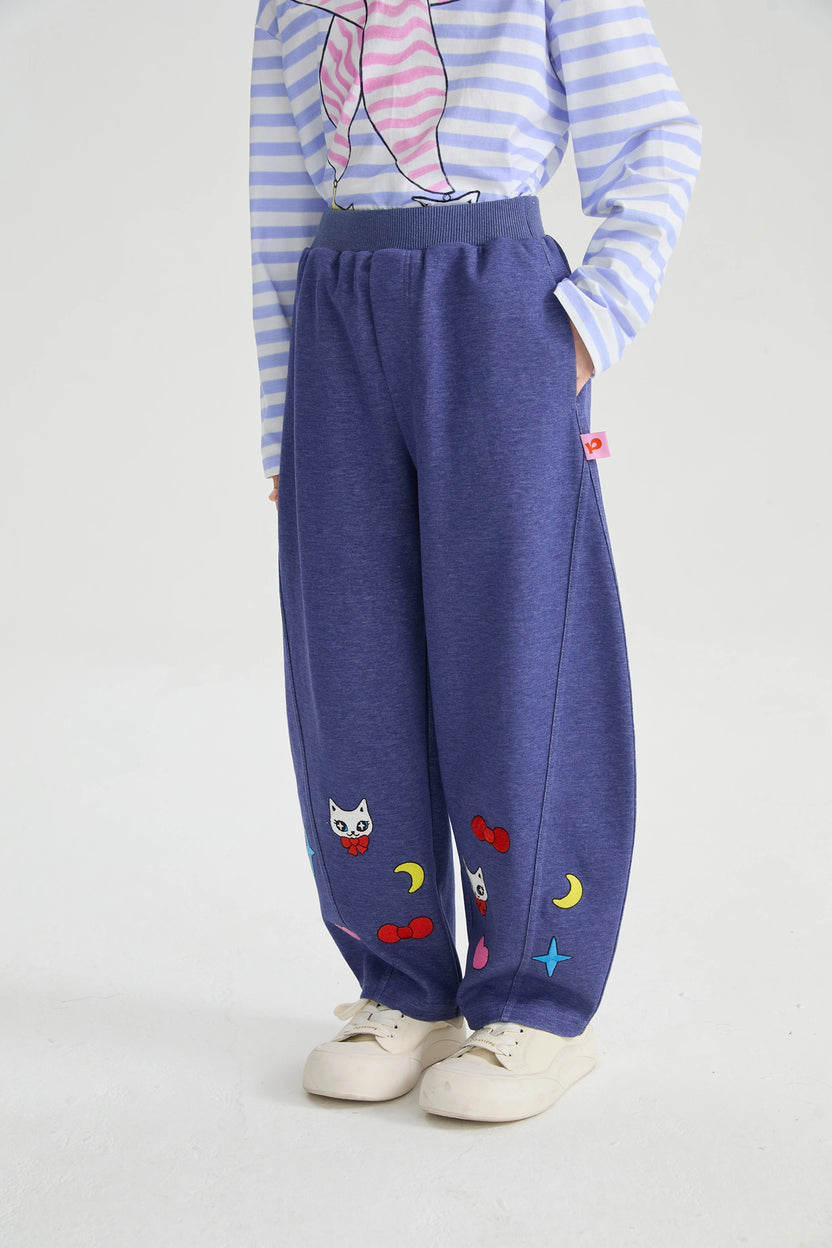 Starry Night Denim Joggers by Poco Blush, image 4
