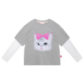 Camiseta en capas Kitty Warriors de Poco Blush, imagen 2