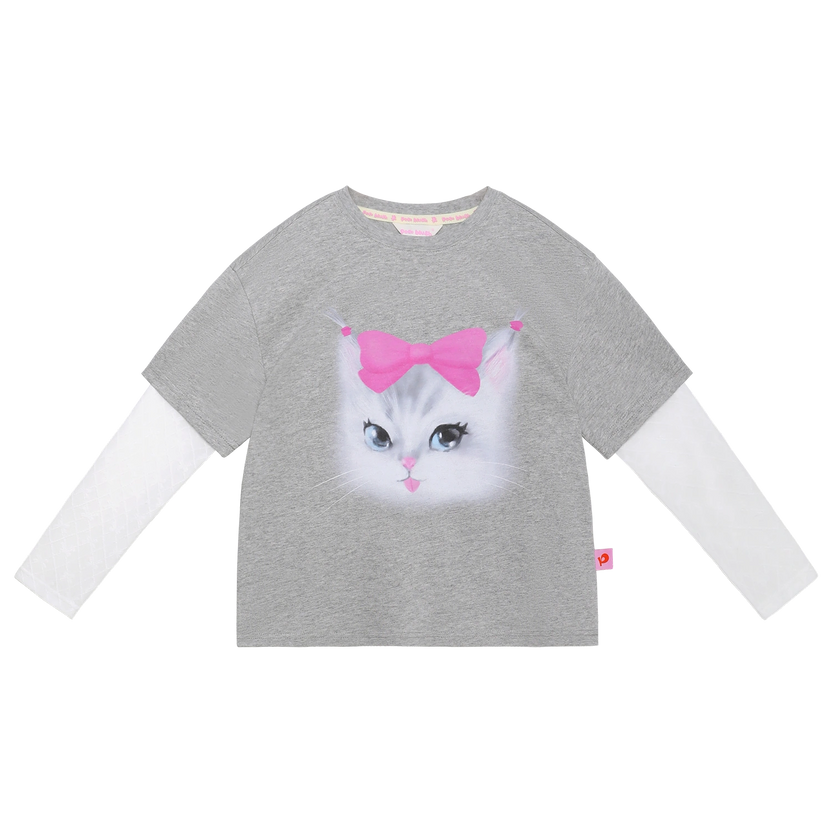 Kitty Warriors Layered T-Shirt by Poco Blush, image 2