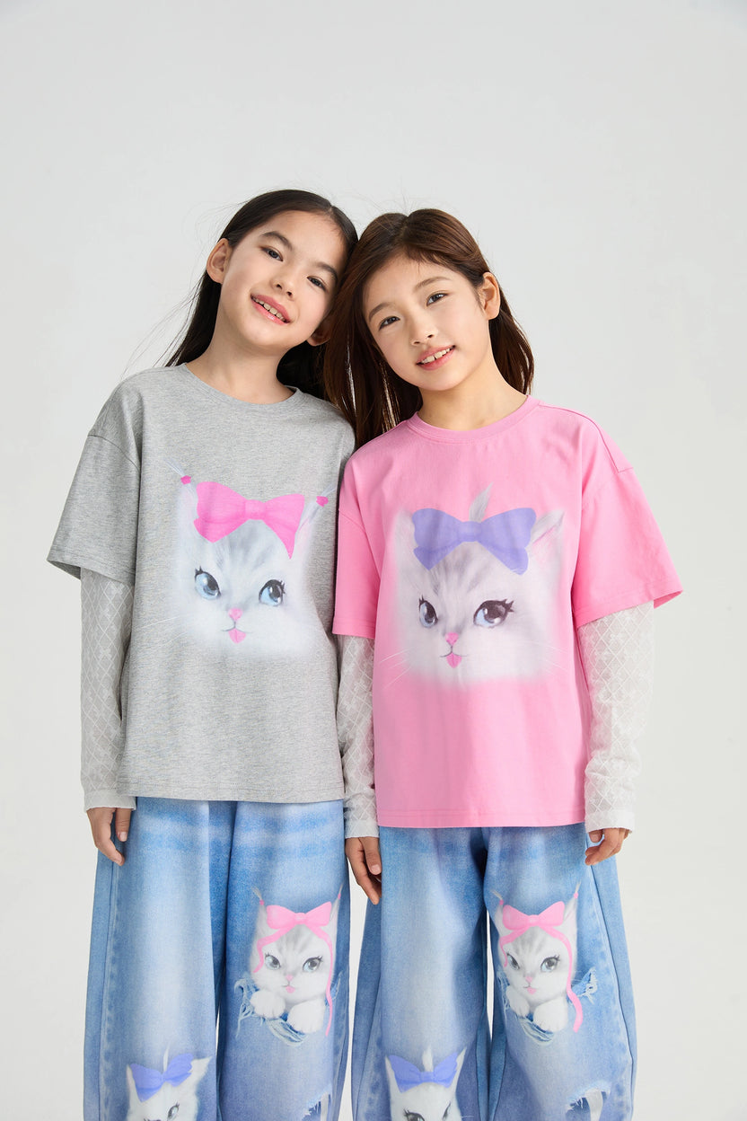 Kitty Warriors Layered T-Shirt by Poco Blush, image 11