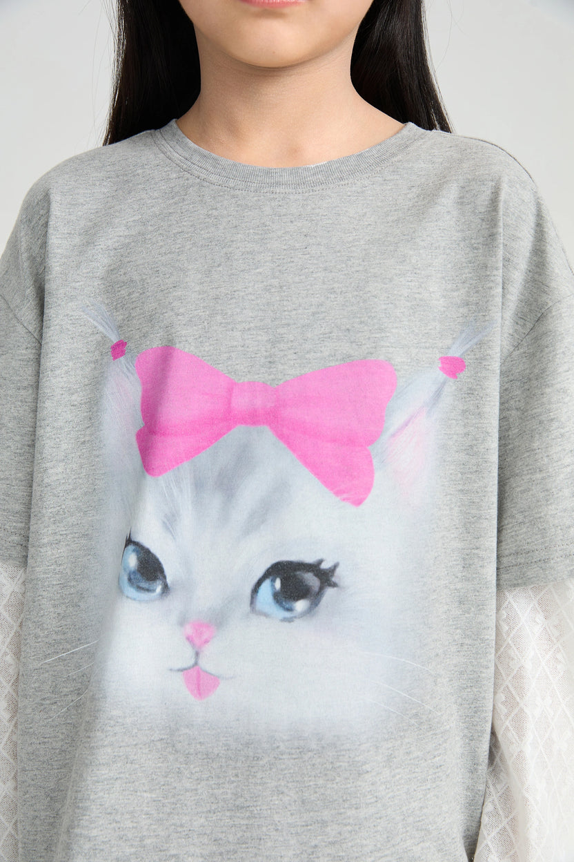 Kitty Warriors Layered T-Shirt by Poco Blush, image 14