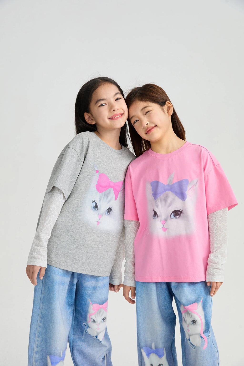 Poco Blush Kitty Warriors Layered T-Shirt