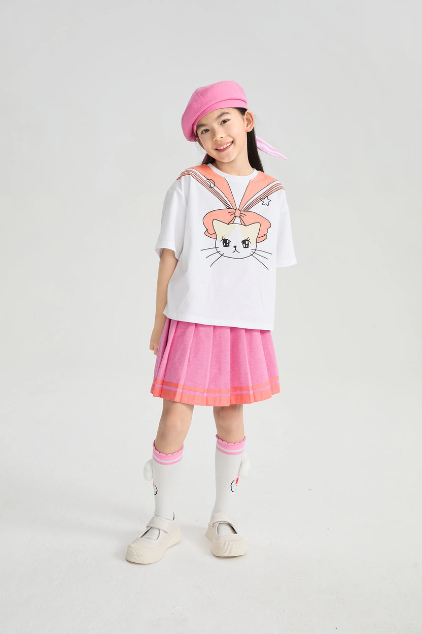 Kitty Warriors Knee Socks by Poco Blush, image 8