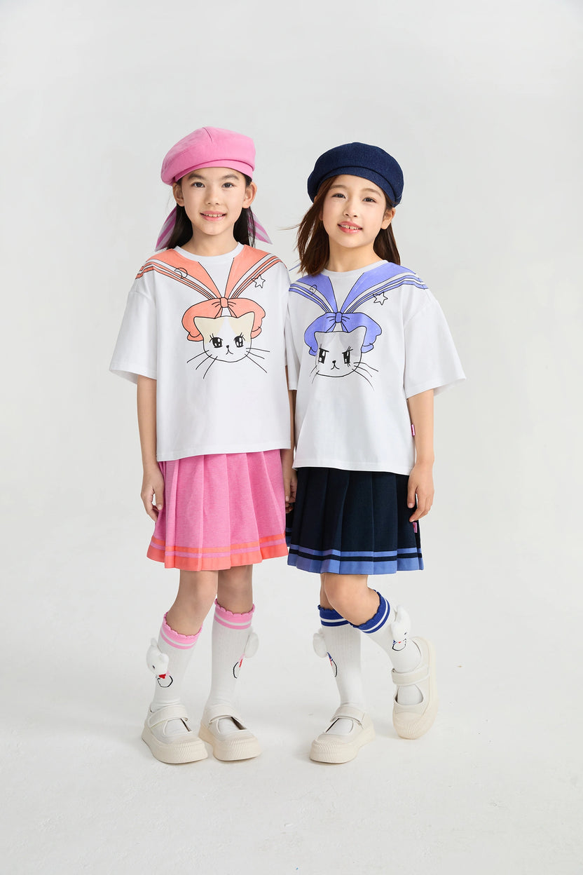 Kitty Warriors Knee Socks by Poco Blush, image 16
