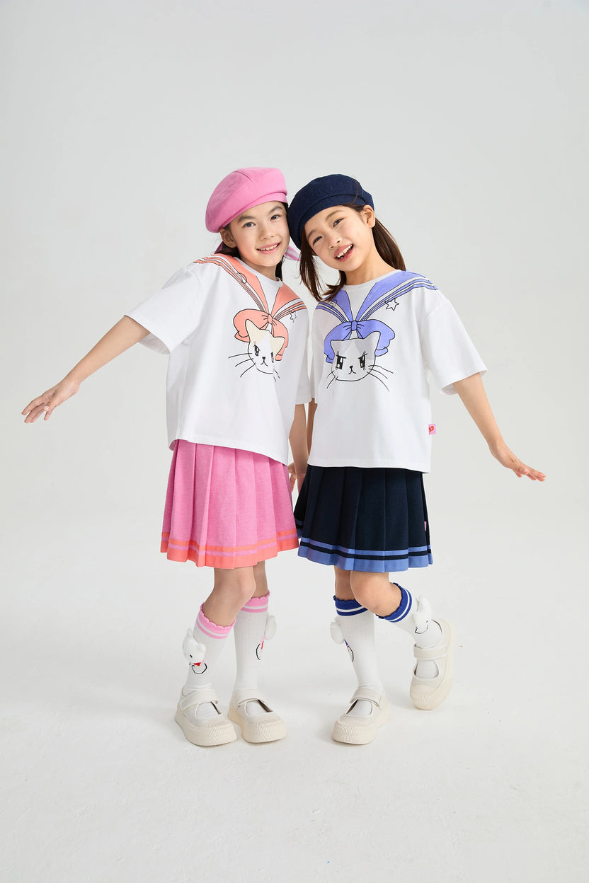 Kitty Warriors Knee Socks by Poco Blush, image 18